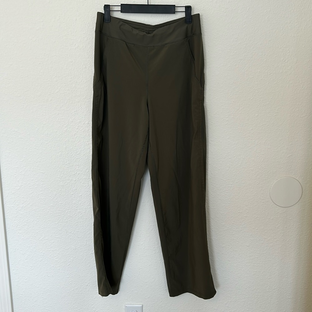 Land’s End wide leg pull on green trouser/pant